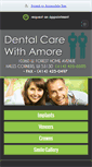 Mobile Screenshot of dentalcarewithamore.com